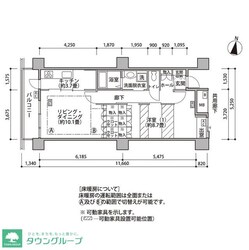 東雲キャナルコートＣＯＤＡＮ１８号棟の物件間取画像